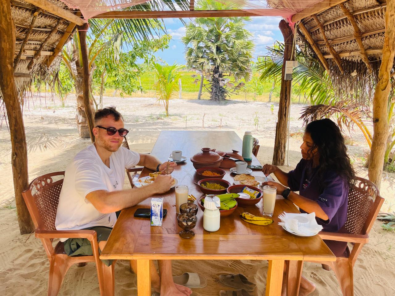 Breakfast on the sand